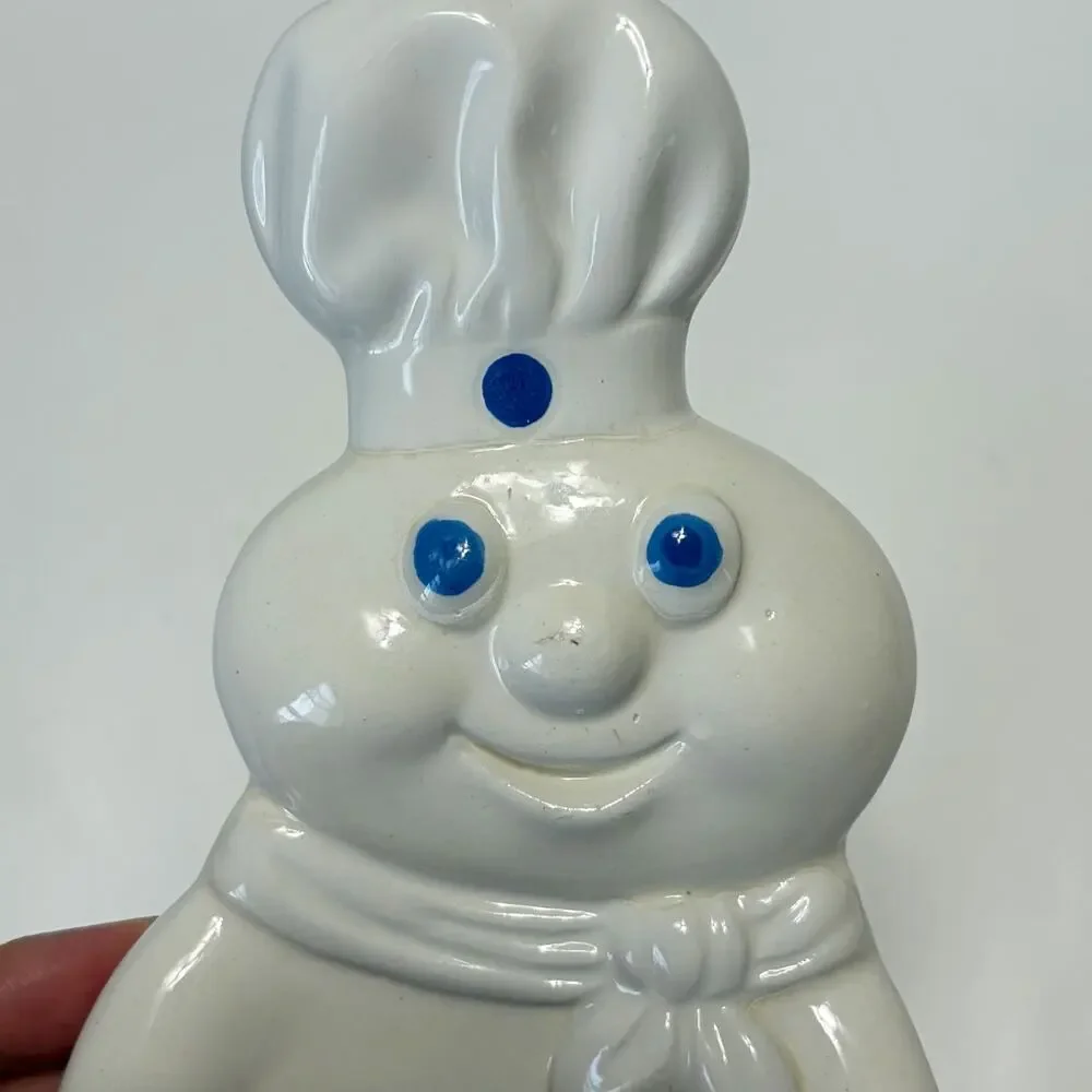 Vintage 1988 Pillsbury Doughboy Ceramic Spoon Rest Made in Taiwan Kitchen Decor